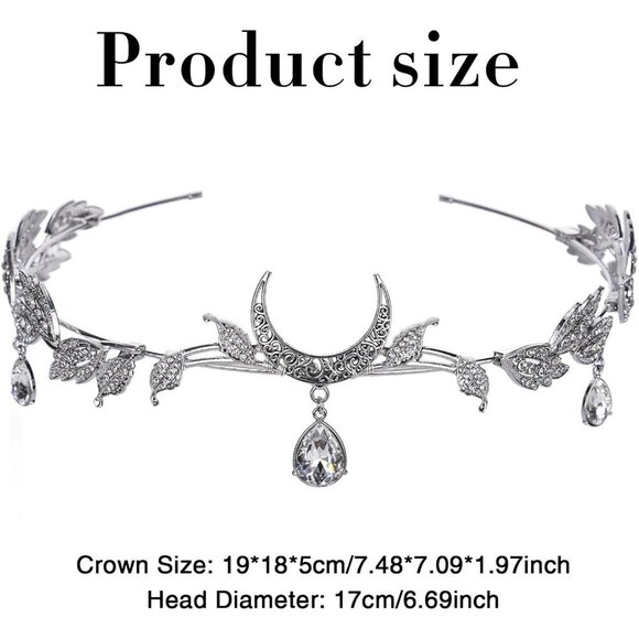 Fairy Leaf Headband Leaf Crown for Women Girls Renaissance Halloween Cosplay Wed main image 4